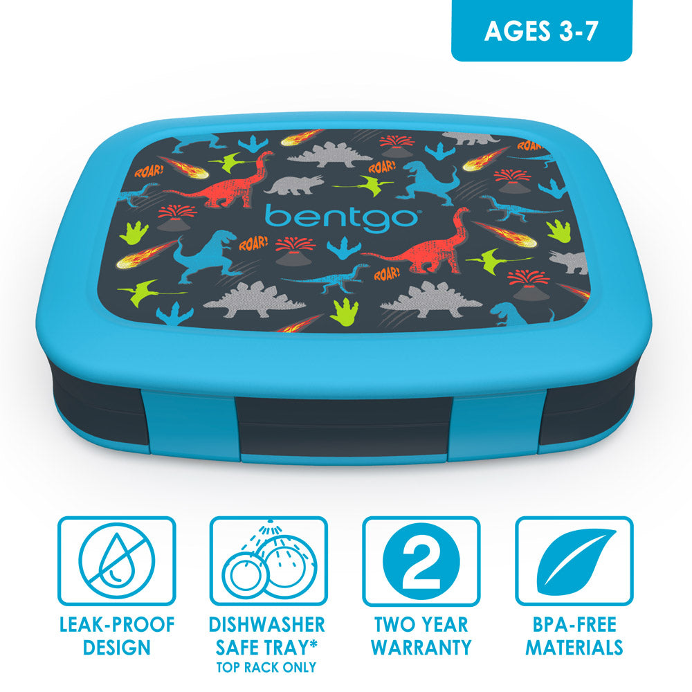 Bentgo Kids Prints Lunch Box, Lunch Bag, & Ice Packs