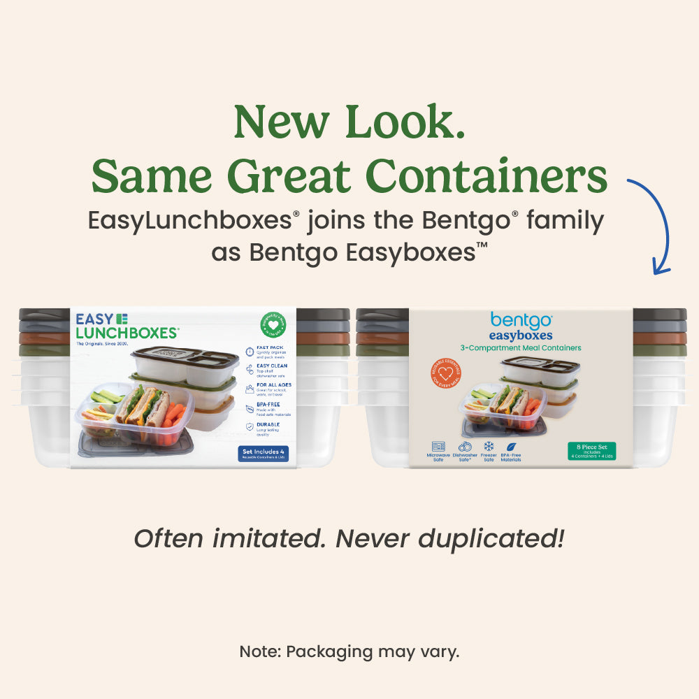 Bentgo Easyboxes 3-Compartment Food Containers 8-Piece Set
