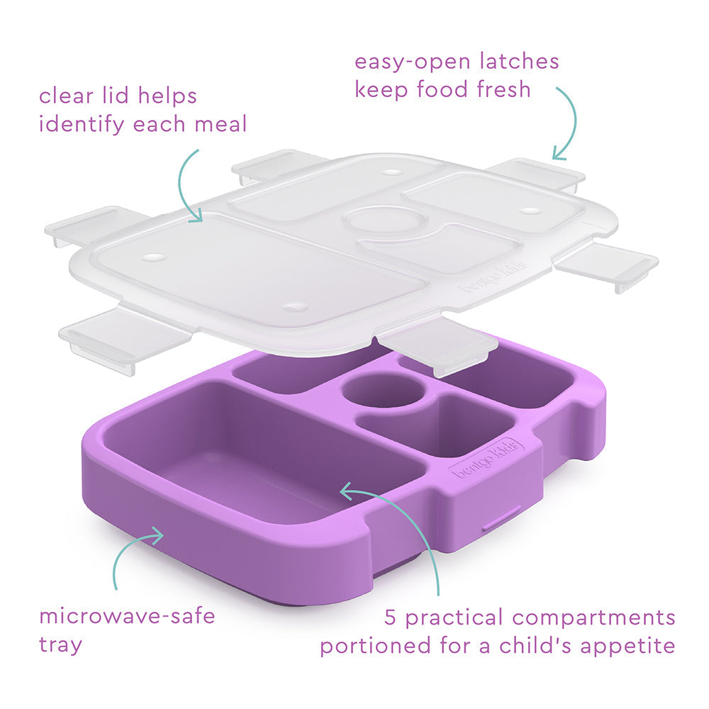 Bentgo Kids Prints Tray with Transparent Cover