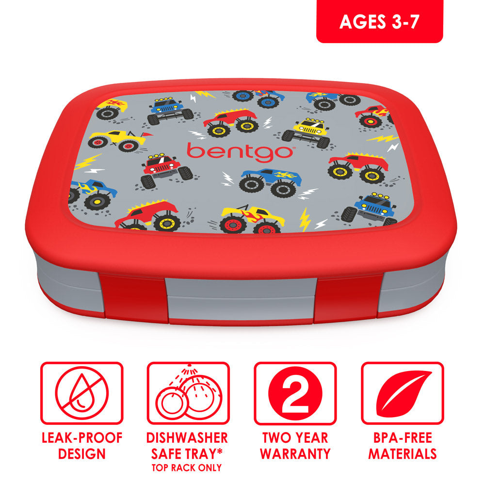 Bentgo Kids Prints Lunch Box, Lunch Bag, & Ice Packs